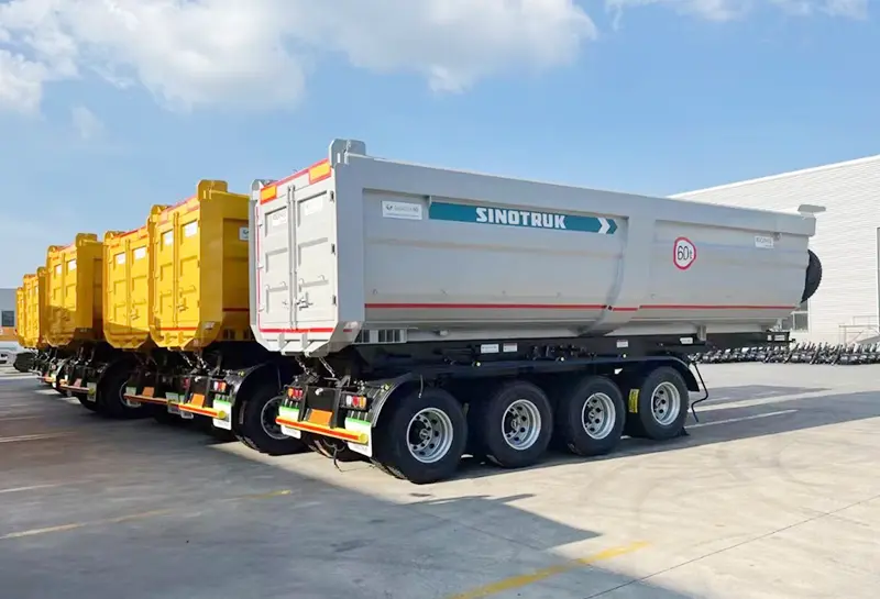 Sinotruk Howo Semi Truck Dump Trailer