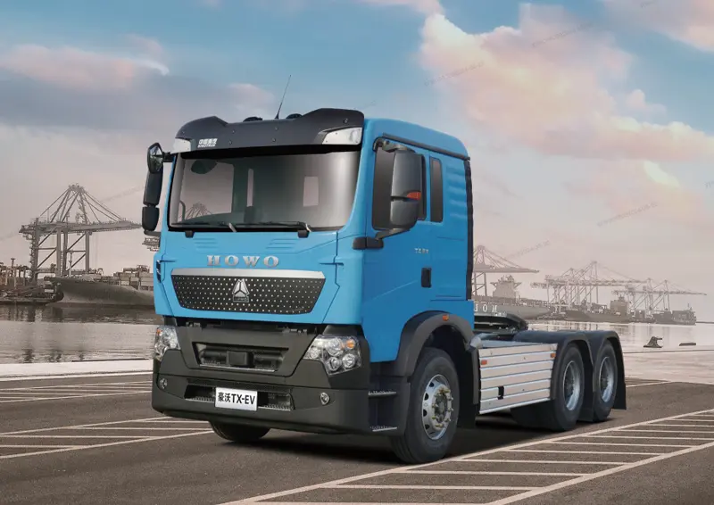 Sinotruck Howo TX Pure Electric Tractors Truck Charging Vehicle